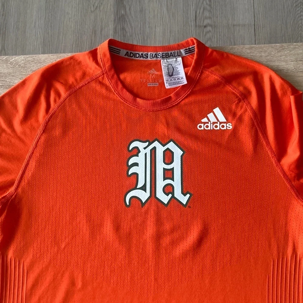Adidas Men's Vibrant Orange Crewneck Sweater